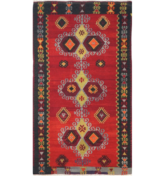 Kilim Emirdag 180 x 92 cm – Tapis turc en laine tissé main, provenance Emirdag