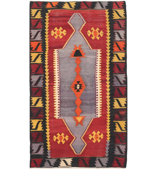 Kilim Emirdag 165 x 88 cm – Tapis turc en laine tissé main, provenance Emirdag