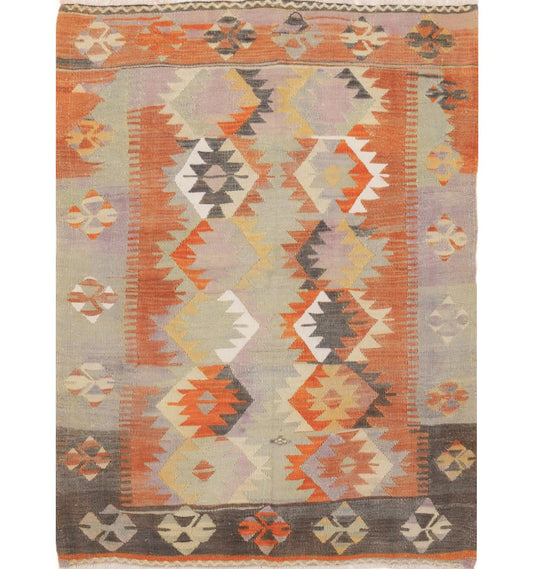 Kilim Adana 160 x 124 cm – Tapis turc en laine tissé main, provenance Adana