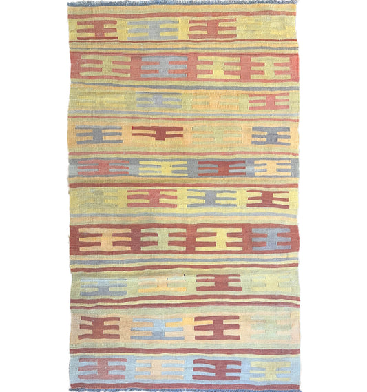 Kilim Milas 157 x 93 cm – Tapis turc en laine tissé main, provenance Milas