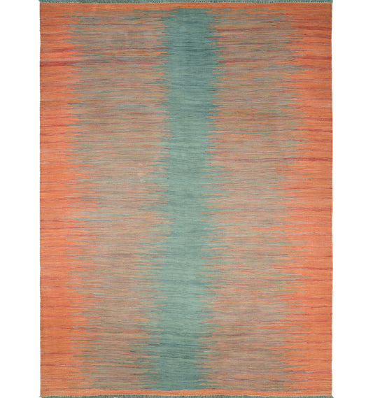 Kilim Art Deco 202 x 149 cm – Tapis en laine tissé main, provenance Nord Ouest-Afghanistan