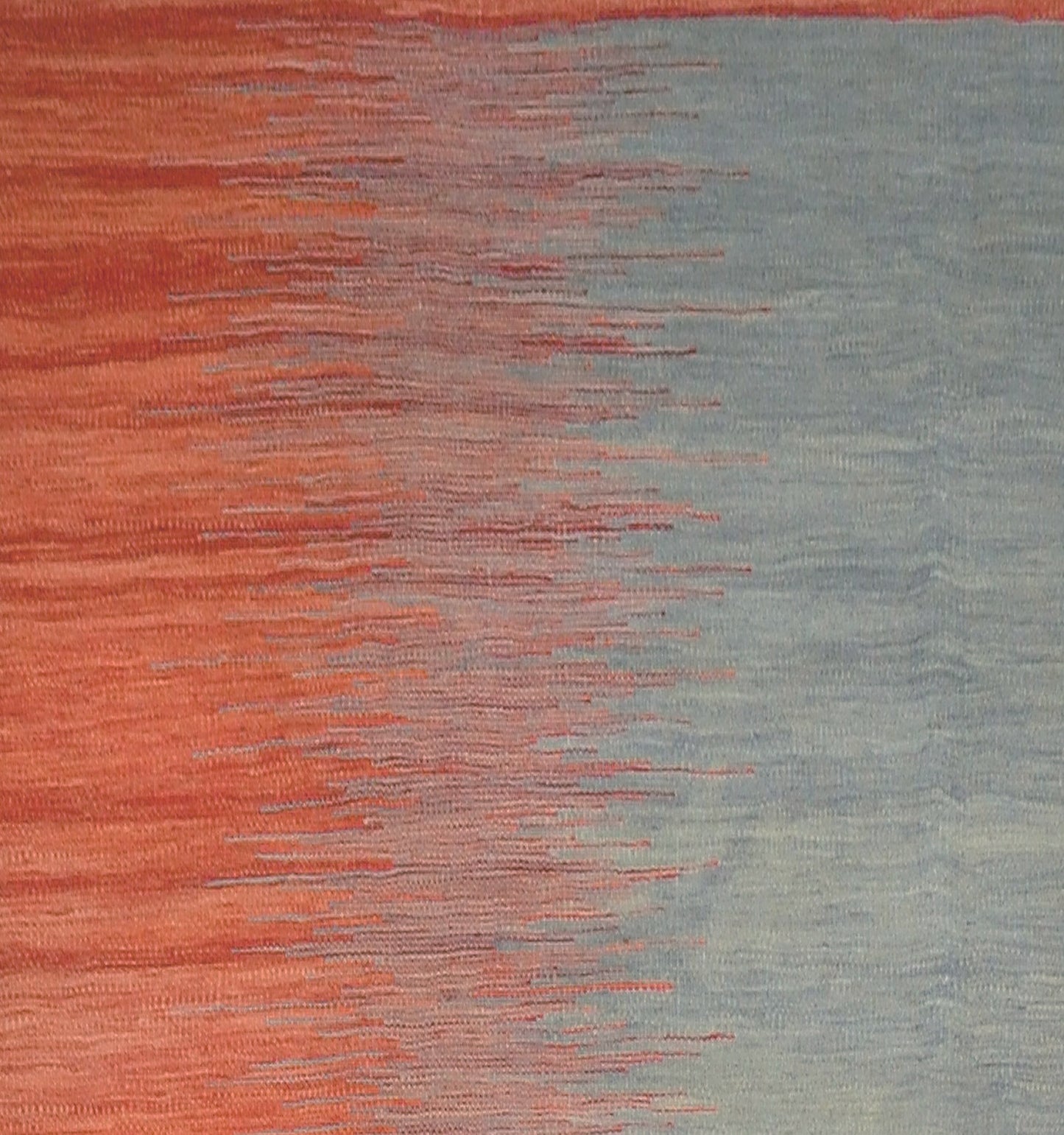 Détail du tissage – Tapis kilim Art Déco 295×195 cm, laine naturelle tissée main Afghanistan