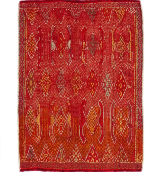 Kilim Pozanti 136 x 95 cm – Tapis turc en laine tissé main, provenance Pozanti