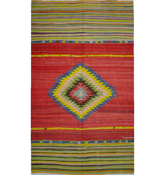 Kilim Manisa 250 x 150 cm – Tapis turc en laine tissé main, provenance Manisa