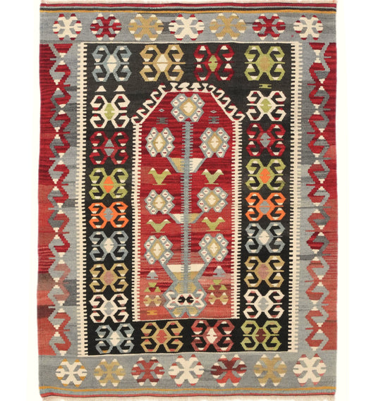 Kilim Esme 130 x 96 cm – Tapis turc en laine tissé main, provenance Esme