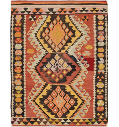Kilim Adana 120 x 102 cm – Tapis turc en laine tissé main, provenance Adana