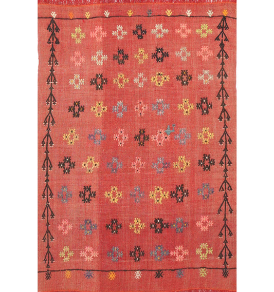 Kilim Adana 125 x 98 cm – Tapis turc en laine tissé main, provenance Adana