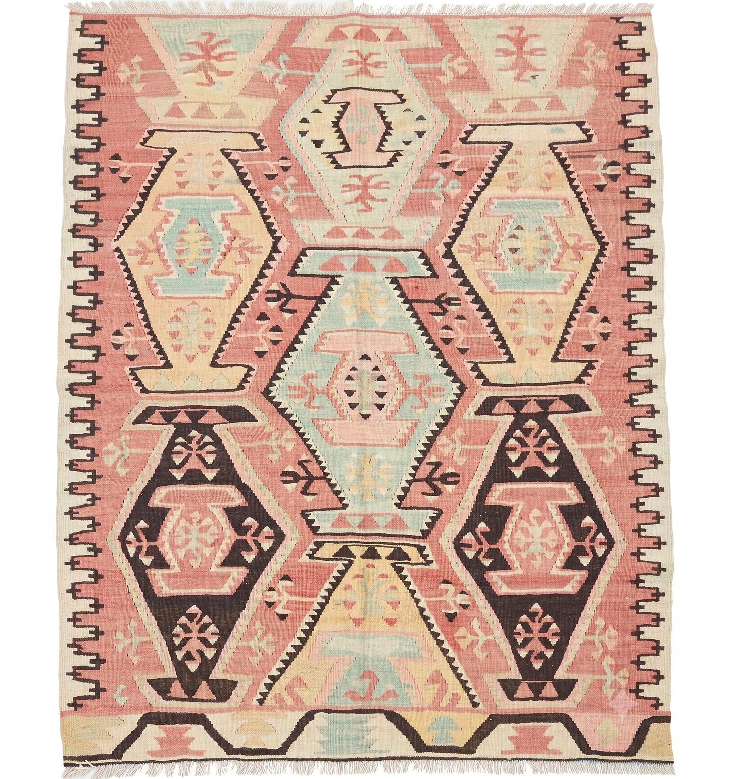 Kilim Adana 134 x 100 cm – Tapis turc en laine tissé main, provenance Adana