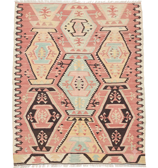 Kilim Adana 134 x 100 cm – Tapis turc en laine tissé main, provenance Adana