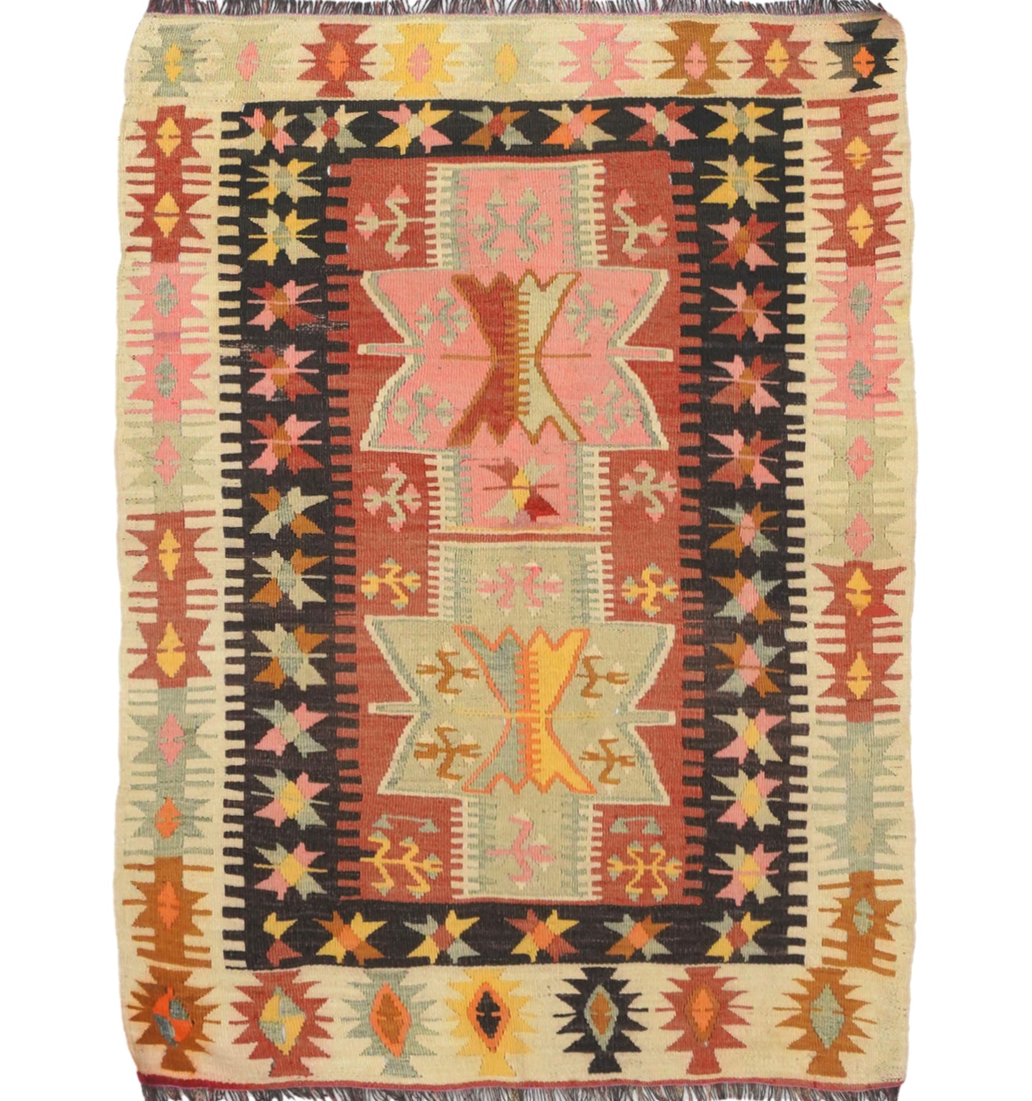 Kilim Adana 139 x 99 cm – Tapis turc en laine tissé main, provenance Adana