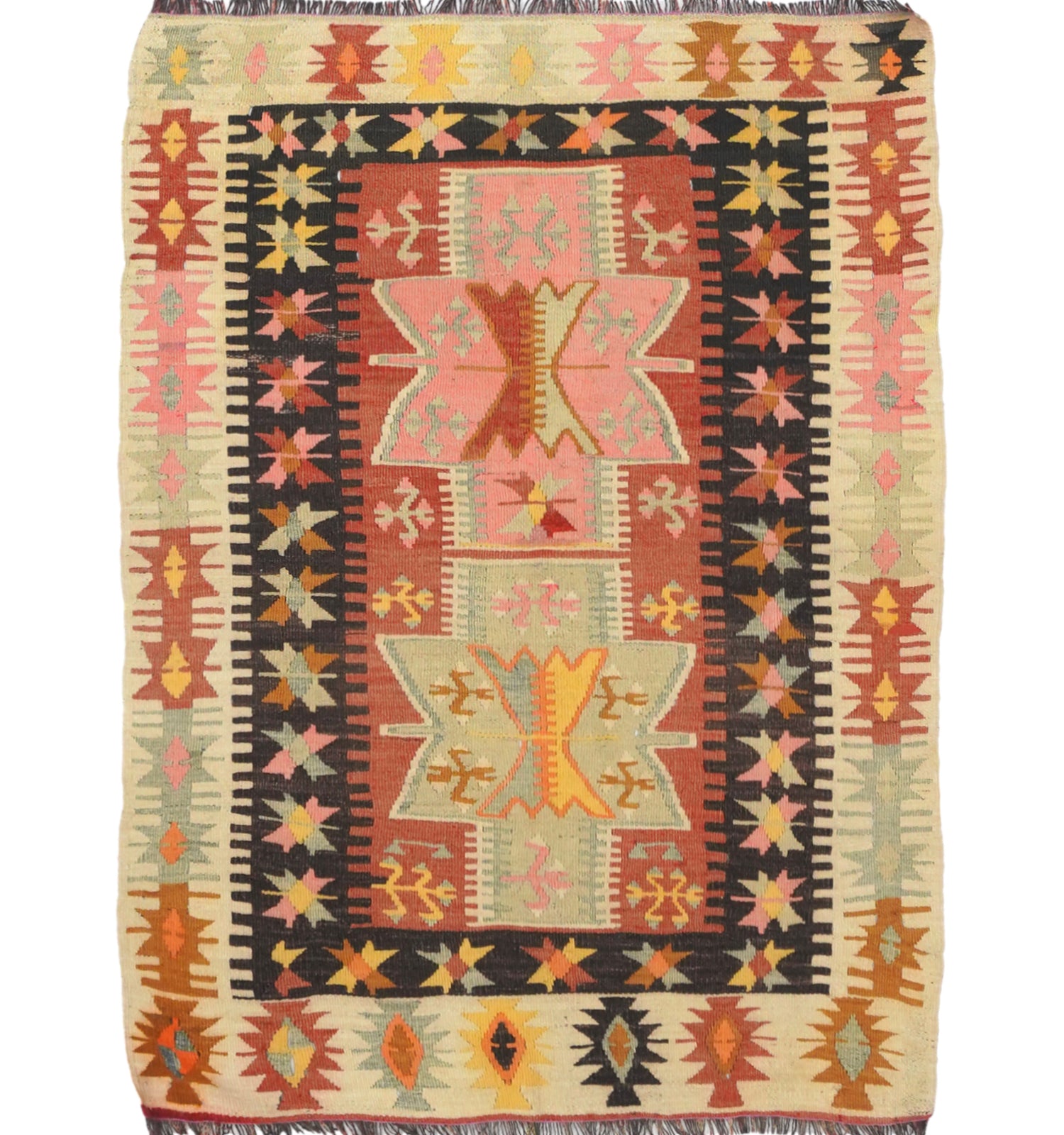 Kilim Adana 139 x 99 cm – Tapis turc en laine tissé main, provenance Adana