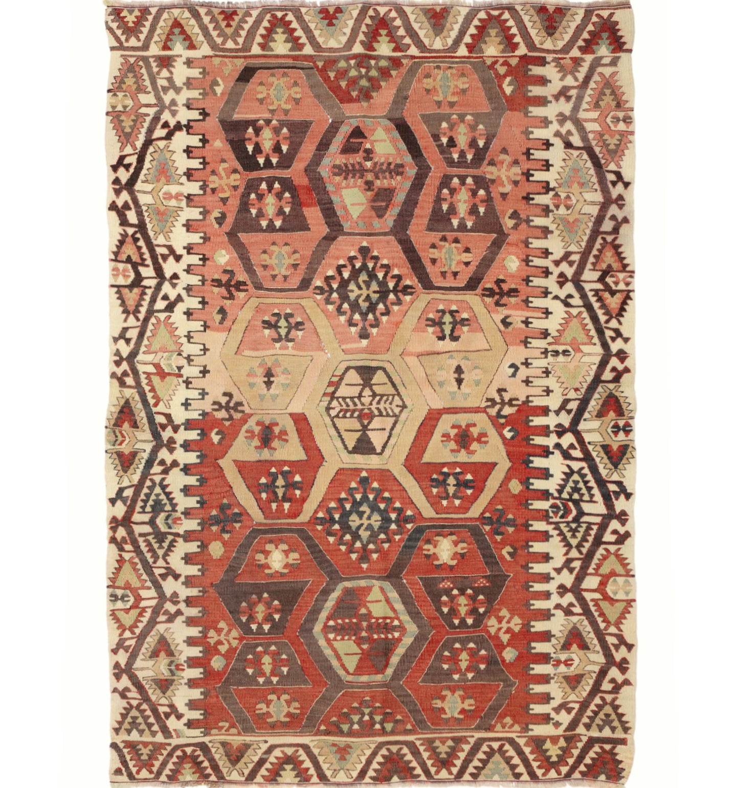 Kilim Adana 170 x 110 cm – Tapis turc en laine tissé main, provenance Adana