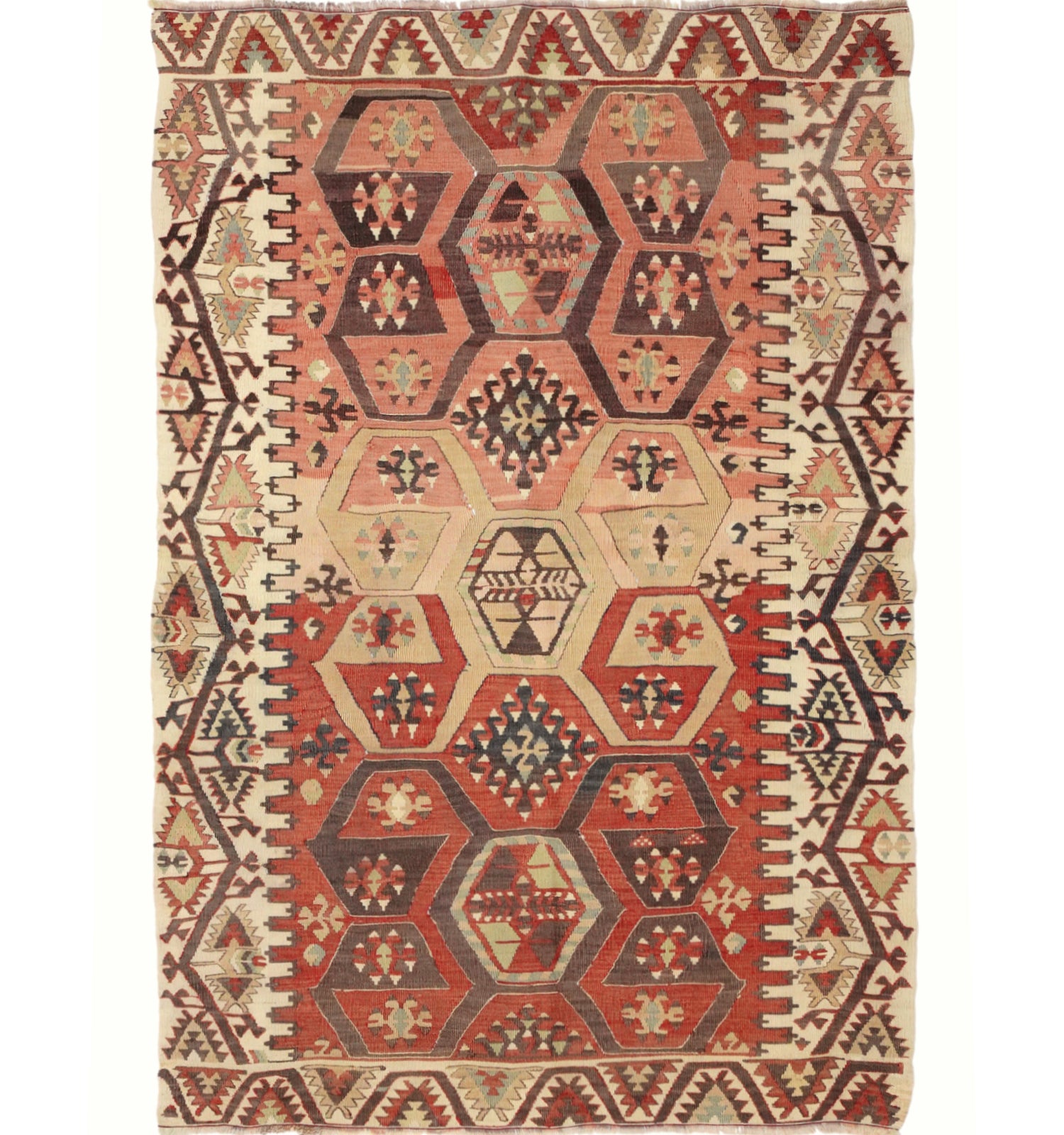 Kilim Adana 170 x 110 cm – Tapis turc en laine tissé main, provenance Adana