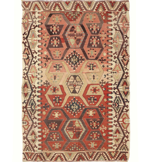 Kilim Adana 170 x 110 cm – Tapis turc en laine tissé main, provenance Adana