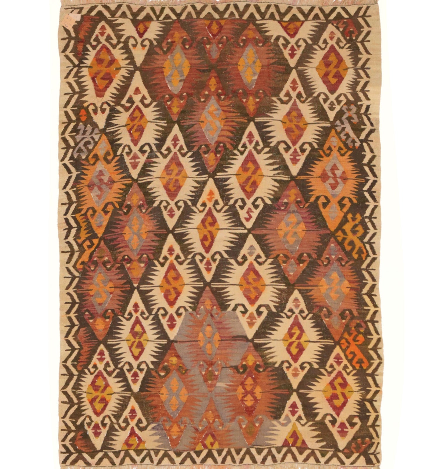 Kilim Adana 188 x 123 cm – Tapis turc en laine tissé main, provenance Adana