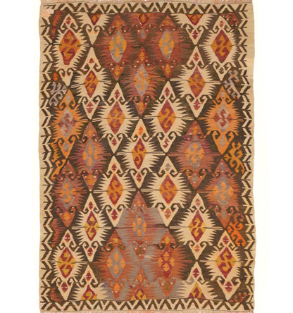 Kilim Adana 188 x 123 cm – Tapis turc en laine tissé main, provenance Adana