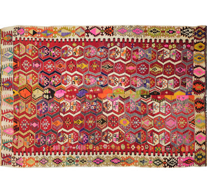 Kilim Adana 275 x 190 cm – Tapis turc en laine tissé main, provenance Adana