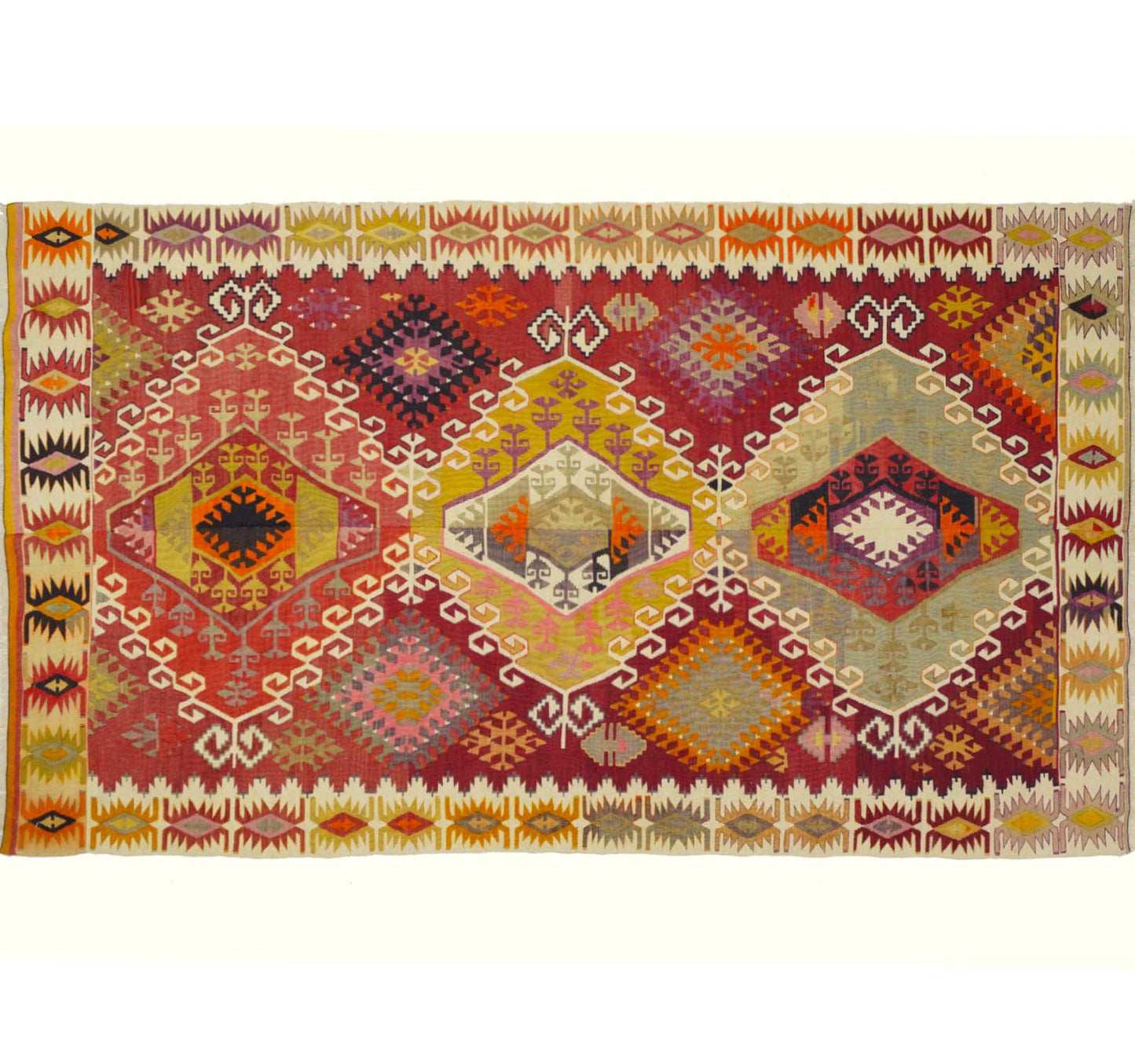 Kilim Adana 285 x 170 cm – Tapis turc en laine tissé main, provenance Adana