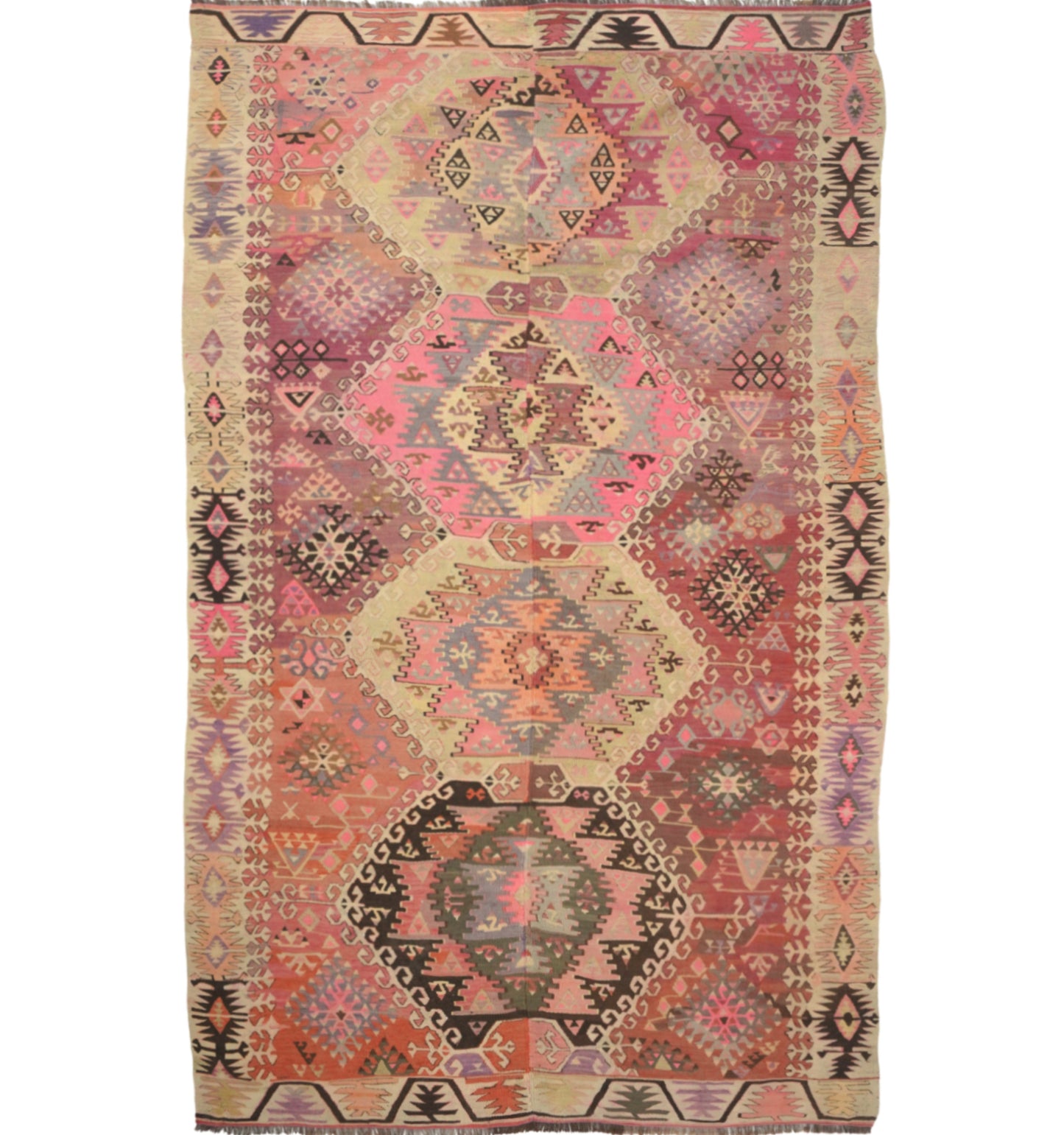 Kilim Adana 287 x 170 cm – Tapis turc en laine tissé main, provenance Adana