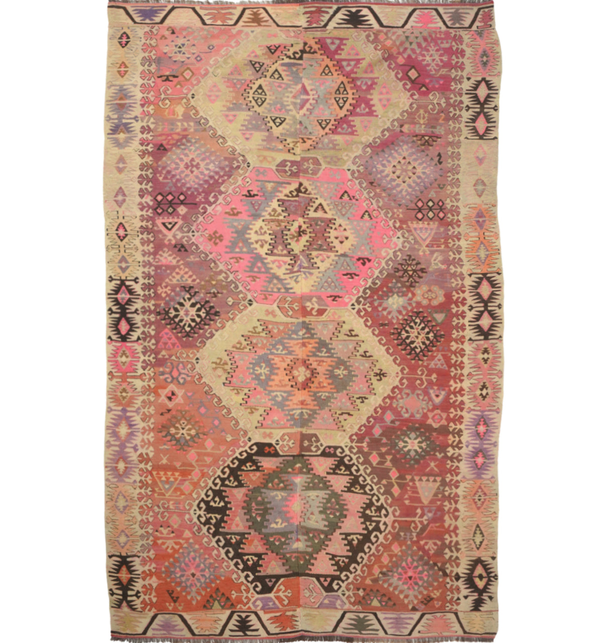 Kilim Adana 287 x 170 cm – Tapis turc en laine tissé main, provenance Adana