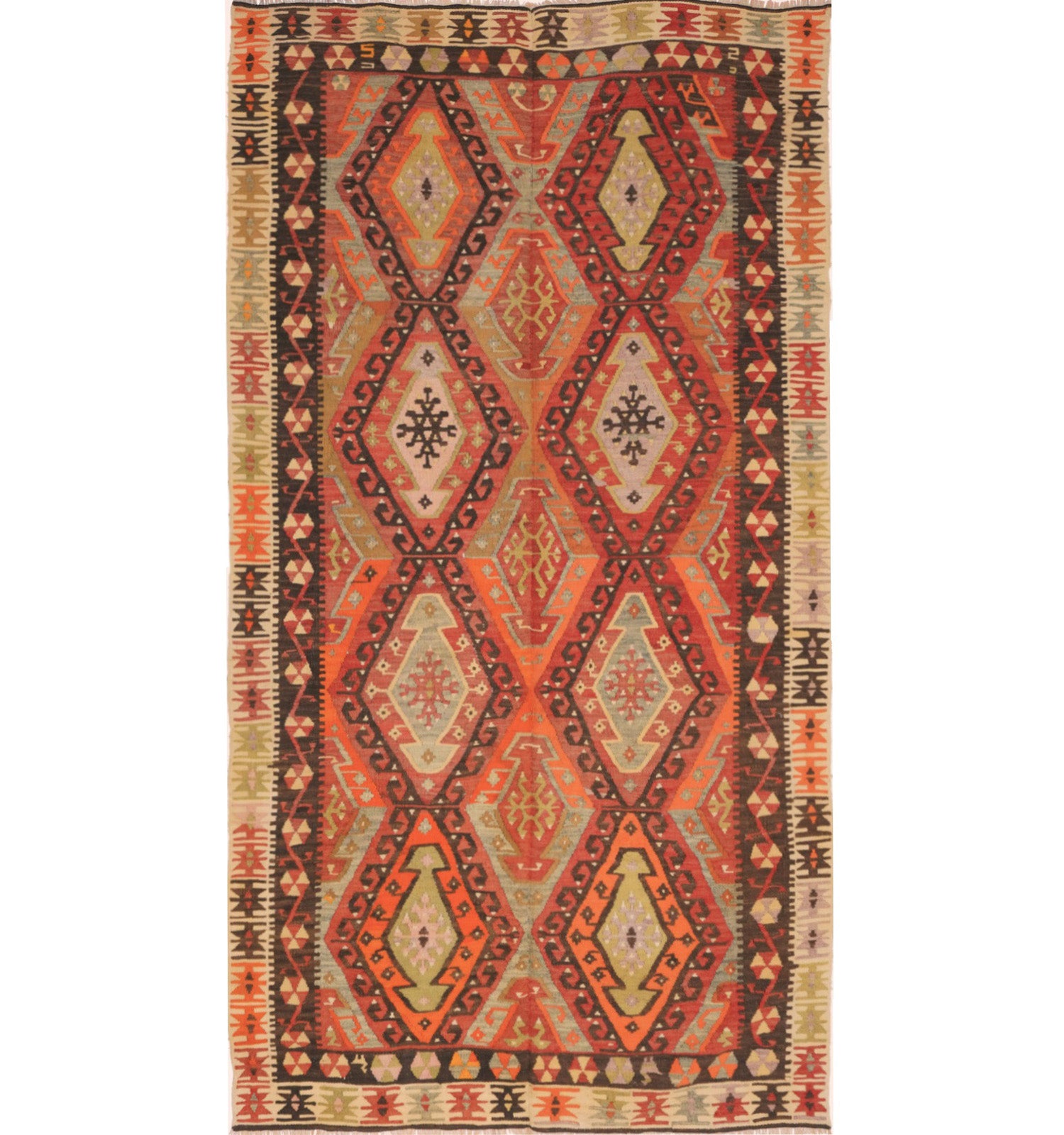 Kilim Adana 290 x 165 cm – Tapis turc en laine tissé main, provenance Adana