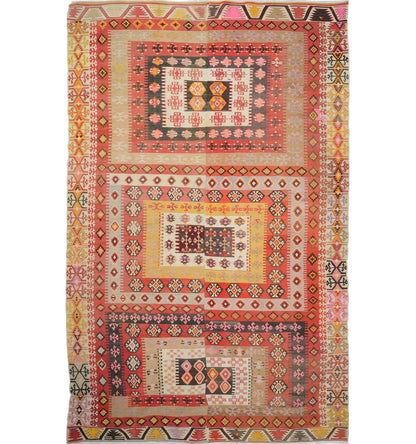 Kilim Adana 306 x 196 cm – Tapis turc en laine tissé main, provenance Adana