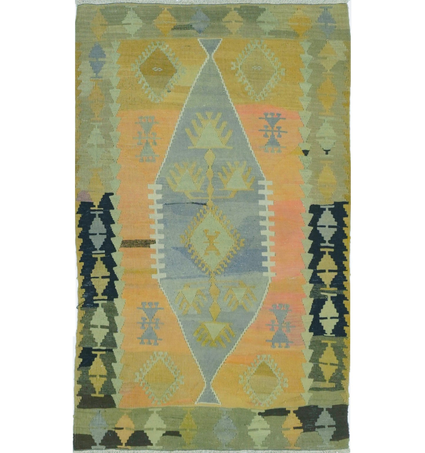 Kilim Afyon 148 x 90 cm – Tapis turc en laine tissé main, provenance Afyon