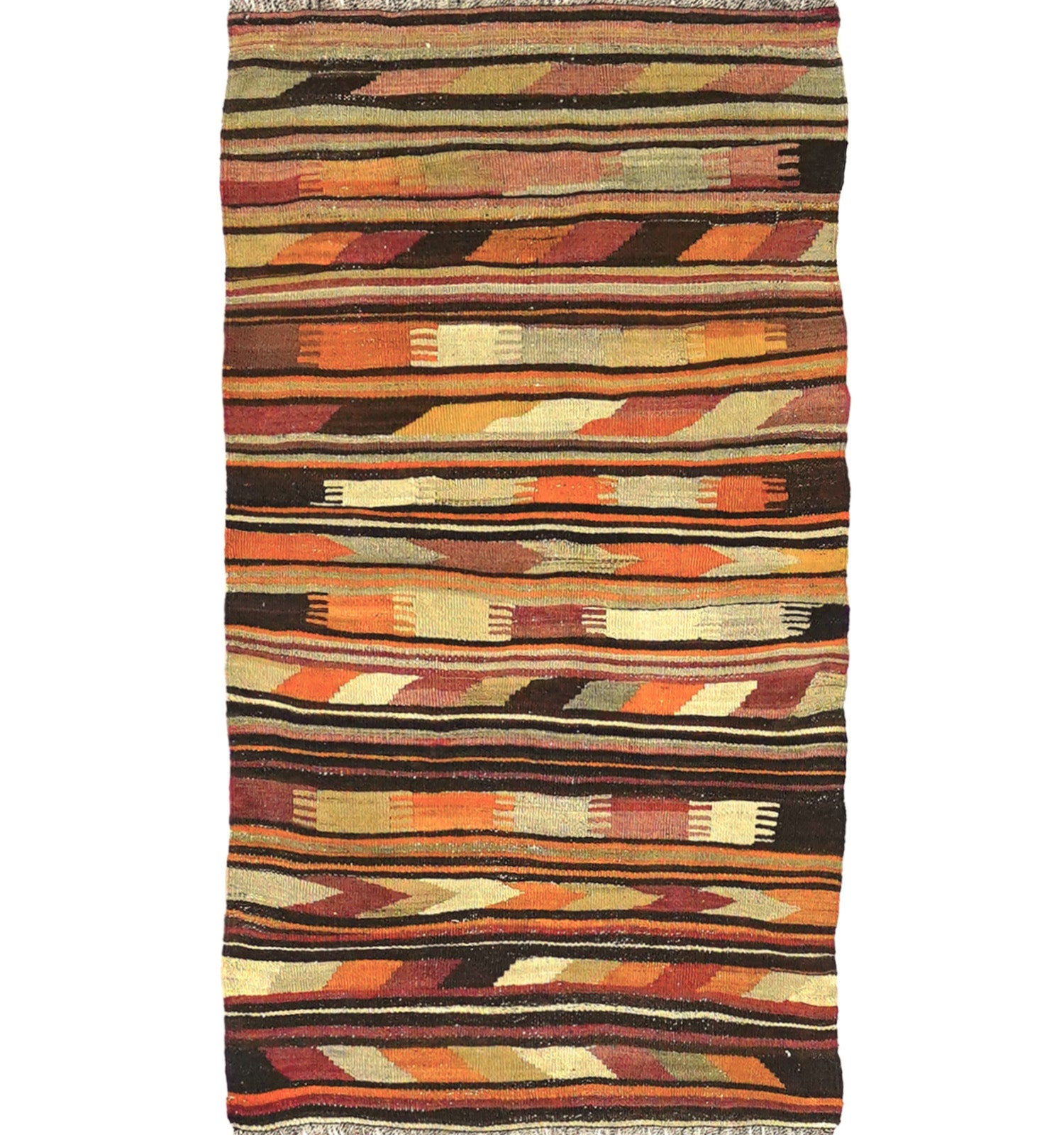 Kilim Anamur 130 x 74 cm – Tapis turc en laine tissé main, provenance Anamur