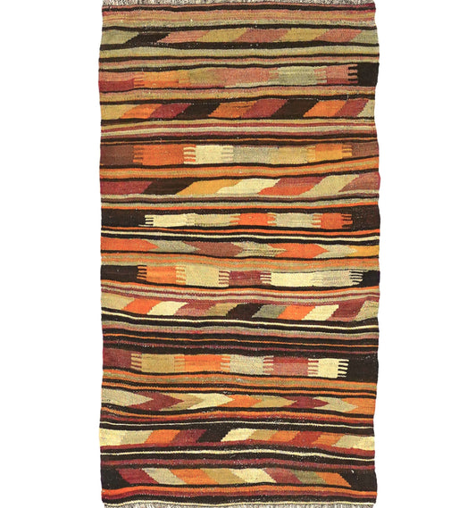 Kilim Anamur 130 x 74 cm – Tapis turc en laine tissé main, provenance Anamur