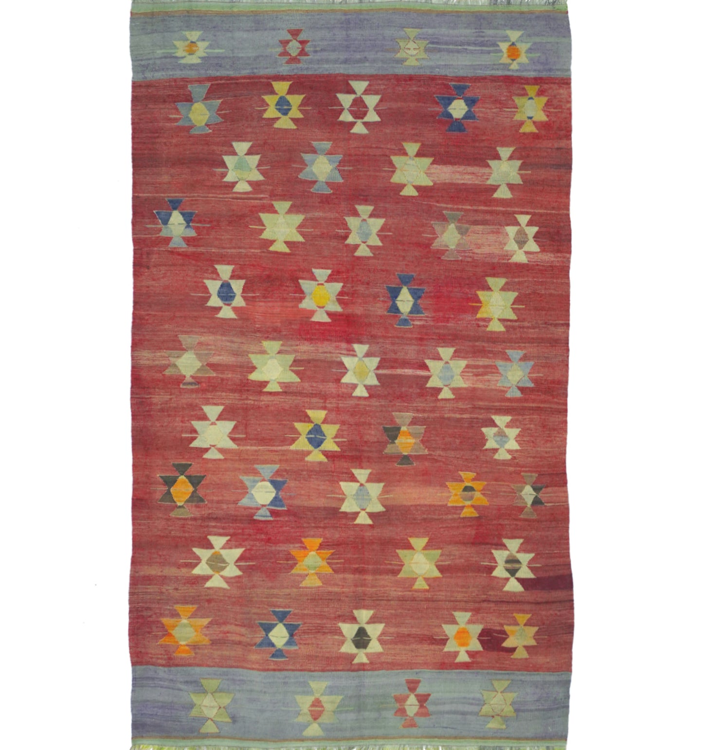 Kilim ancien Koprubasi 270×160 cm – Tapis kilim tissé main en laine naturelle, Anatolie Centrale / Ouest