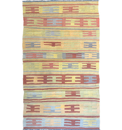 Kilim Milas 157 x 93 cm – Tapis turc en laine tissé main, provenance Milas