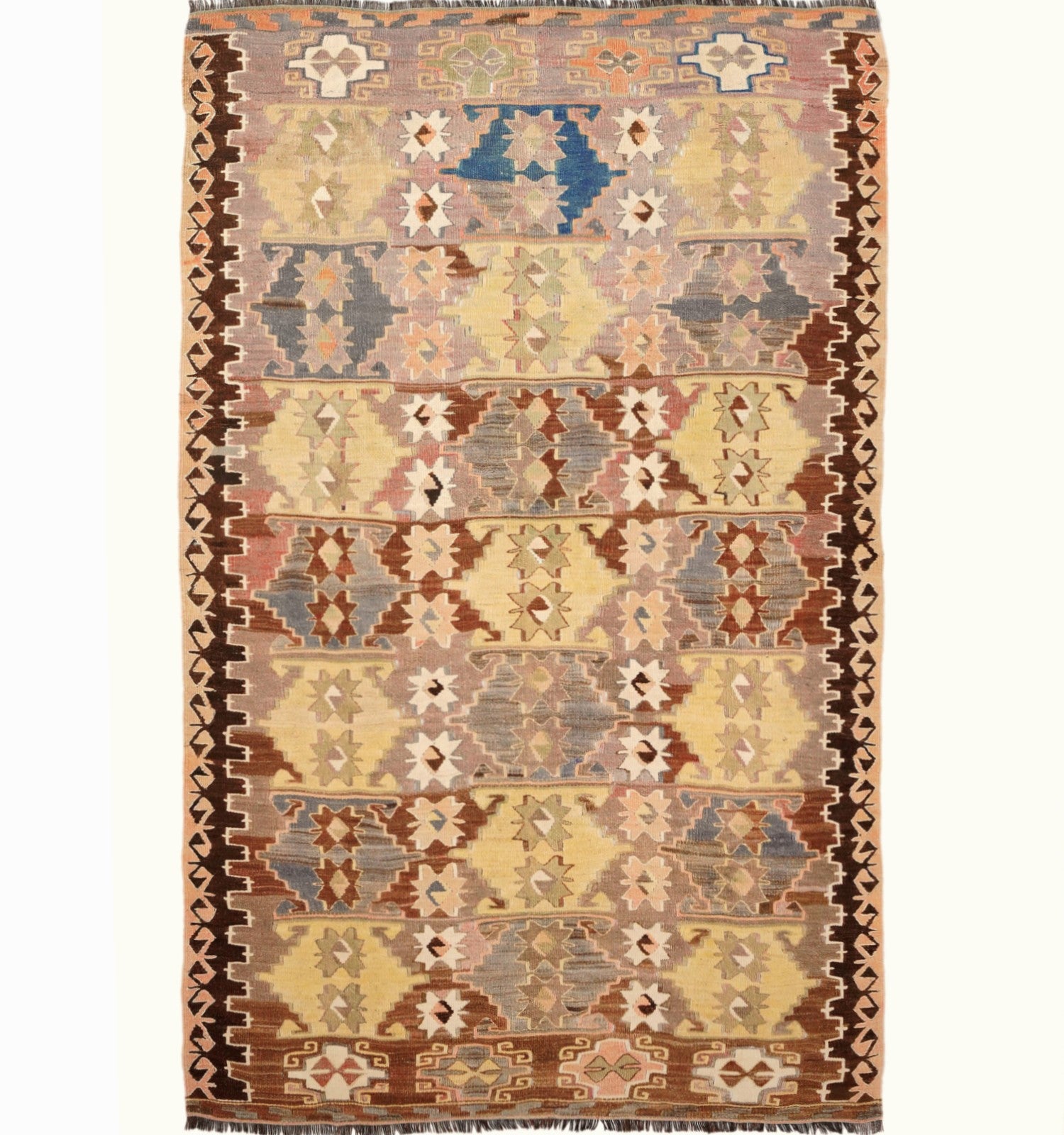 Kilim Antalya 260 x 155 cm – Tapis turc en laine tissé main, provenance Antalya
