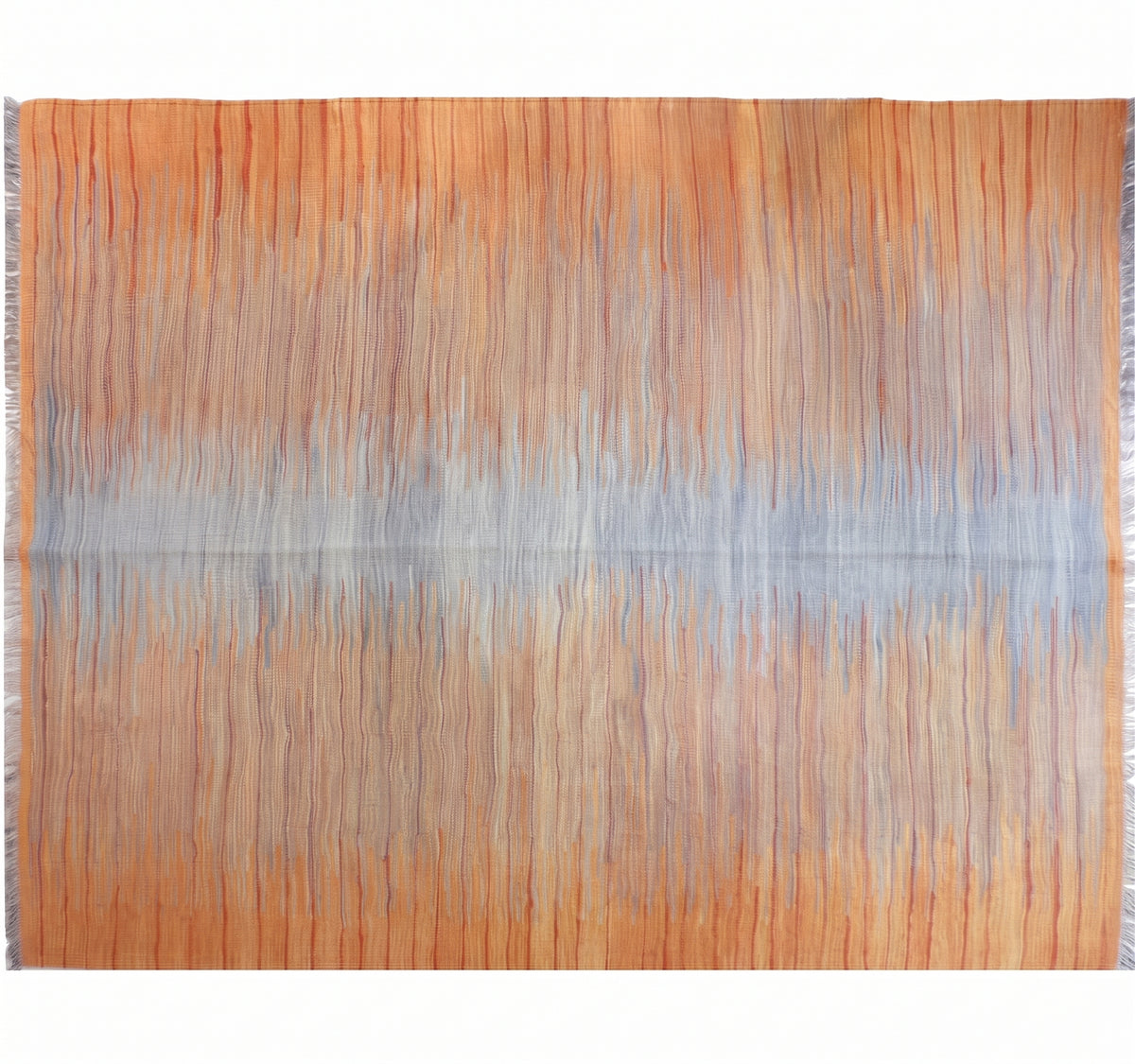Vue horizontale du kilim Art Déco 172 x 126 cm – Tapis turc en laine de provenance Art Déco
