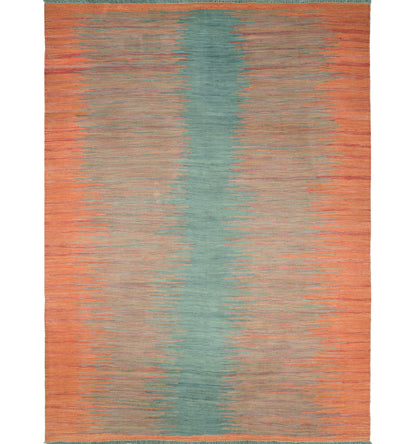 Kilim Art Deco 202 x 149 cm – Tapis en laine tissé main, provenance Nord Ouest-Afghanistan