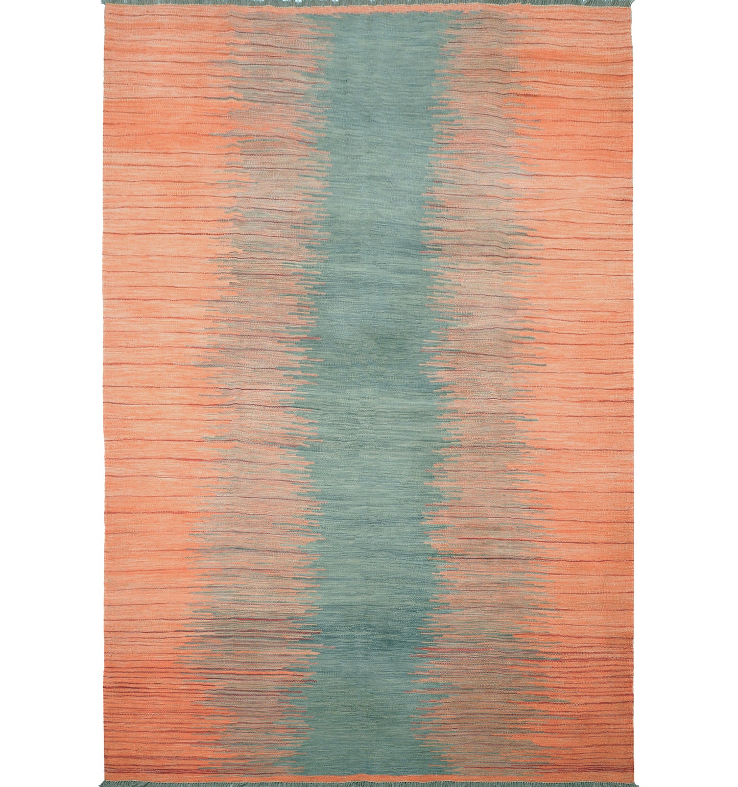 Kilim Art Deco 252 x 174 cm – Tapis en laine tissé main, provenance Nord Ouest-Afghanistan