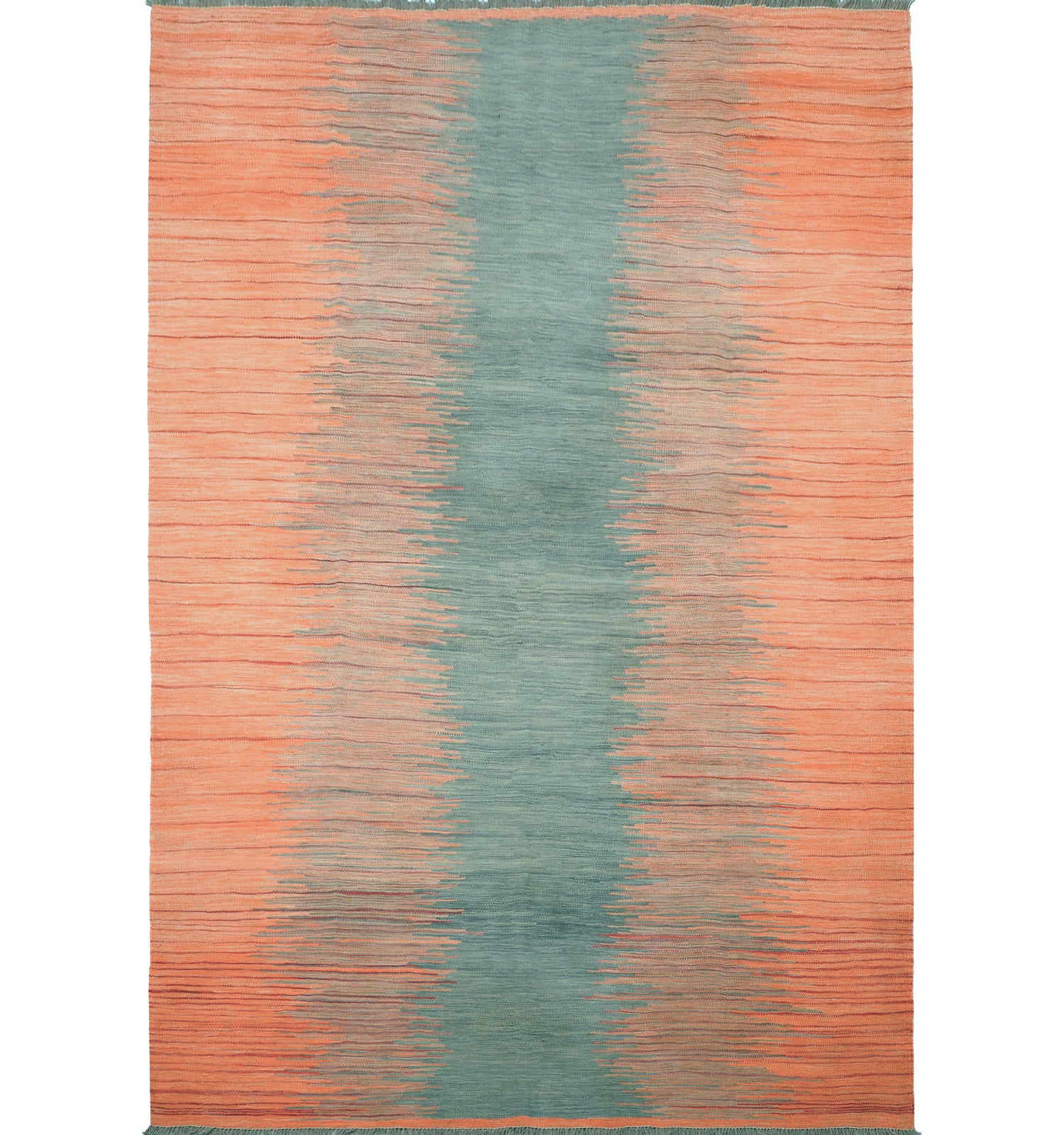 Kilim Art Deco 252 x 174 cm – Tapis en laine tissé main, provenance Nord Ouest-Afghanistan