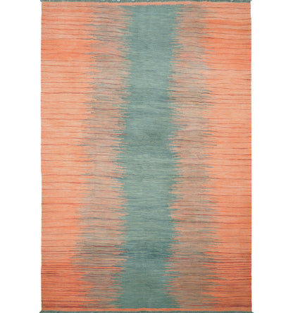 Kilim Art Deco 252 x 174 cm – Tapis en laine tissé main, provenance Nord Ouest-Afghanistan