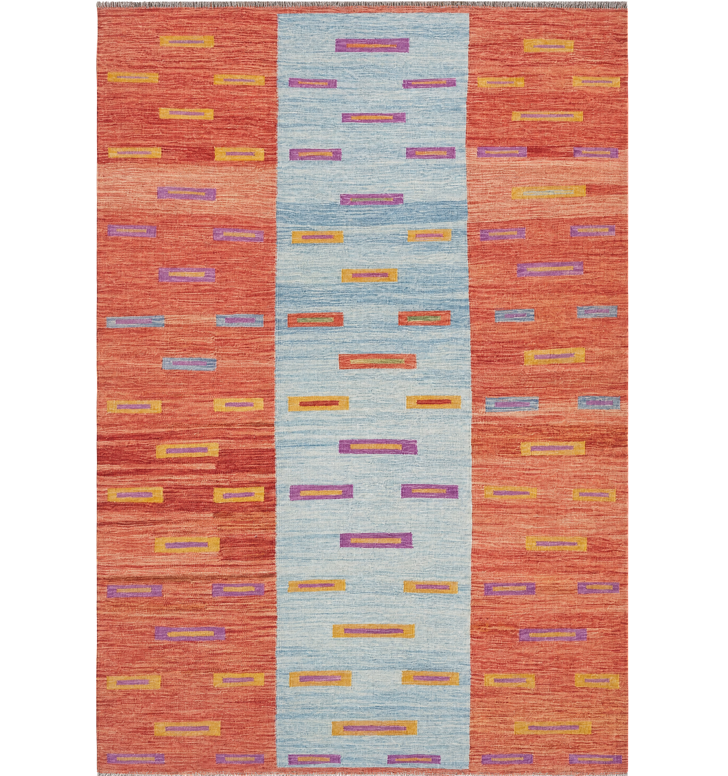 Kilim Art Déco 294 x 197 cm – Tapis turc en laine tissé main, provenance Art Déco