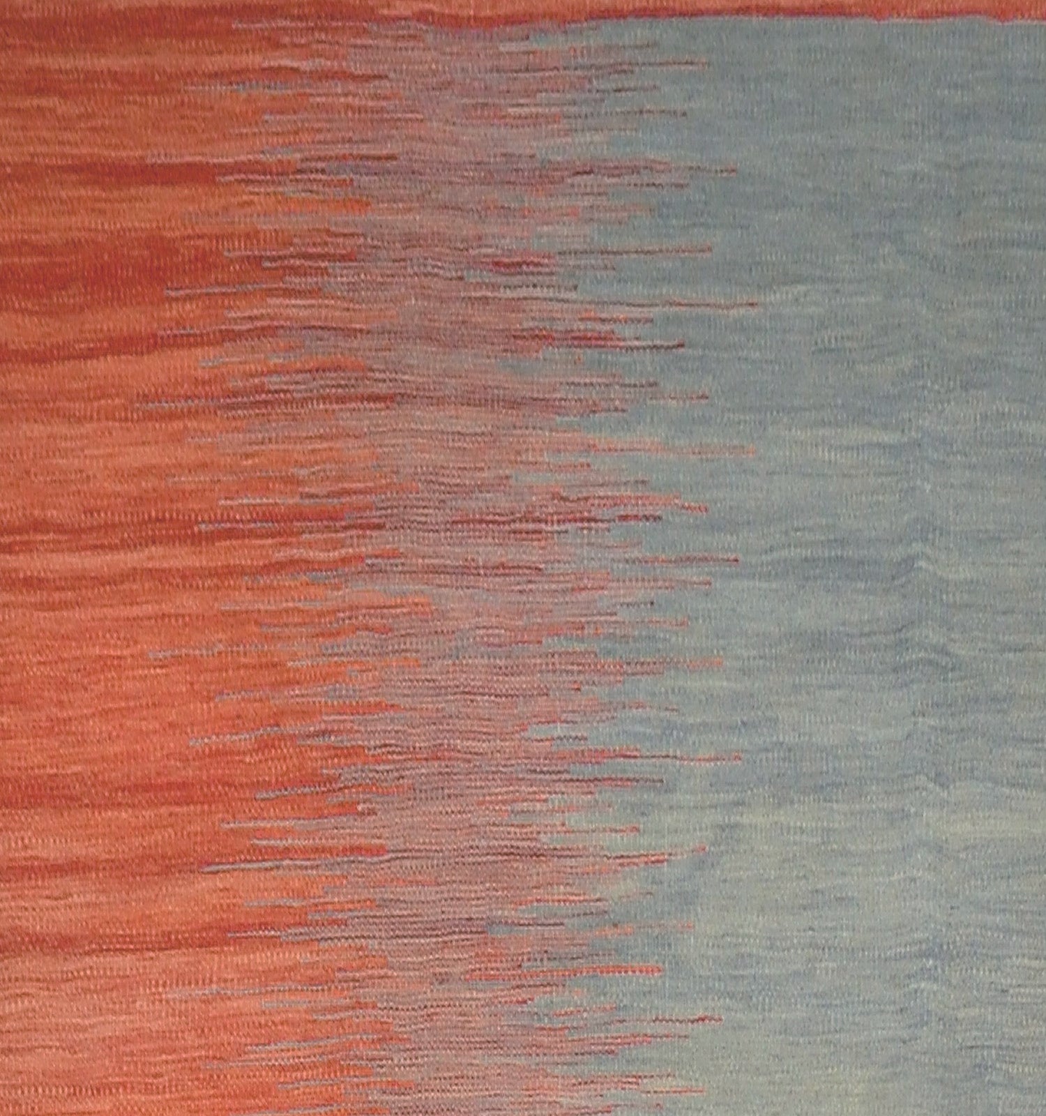 Détail du tissage en laine du kilim Art Deco tissé à la main (provenance Nord Ouest-Afghanistan)