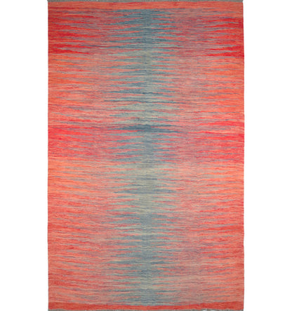 Kilim Art Deco 298 x 197 cm – Tapis en laine tissé main, provenance Nord Ouest-Afghanistan