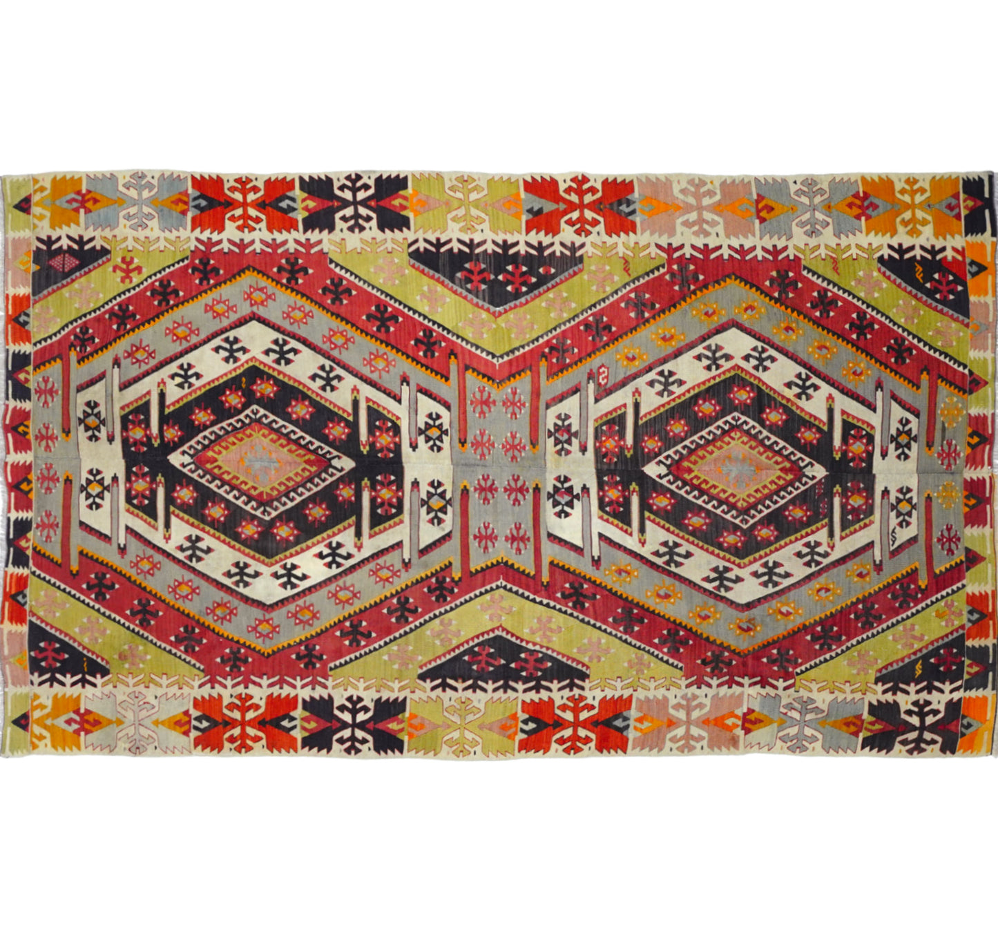 Kilim Avsar 255 x 146 cm – Tapis turc en laine tissé main, provenance Avsar