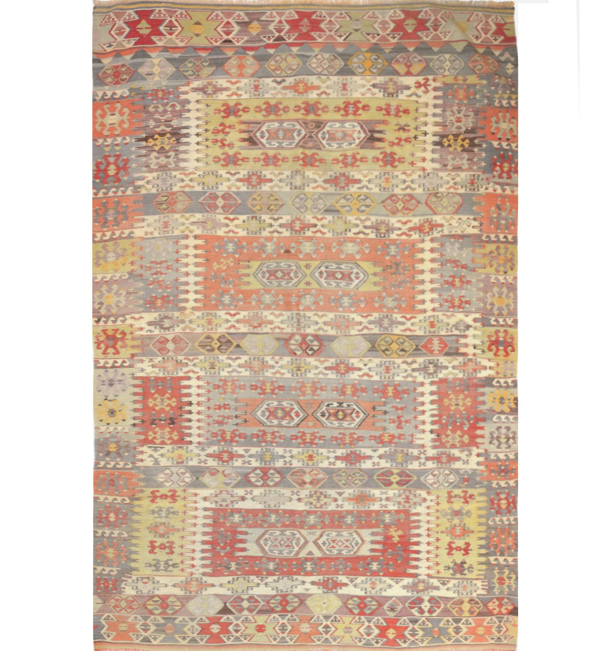 Kilim Aydin 300 x 196 cm – Tapis turc en laine tissé main, provenance Aydin