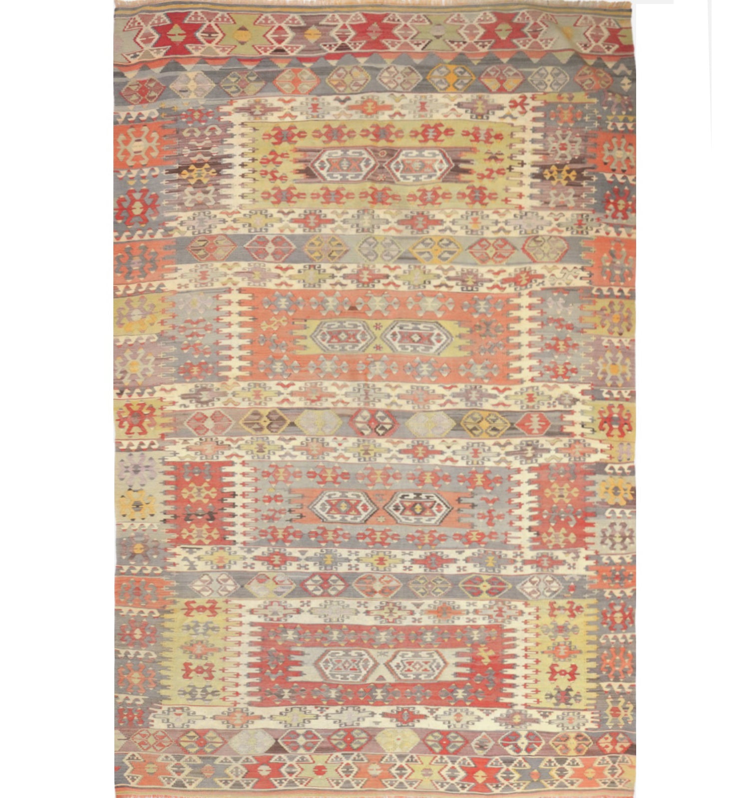 Kilim Aydin 300 x 196 cm – Tapis turc en laine tissé main, provenance Aydin