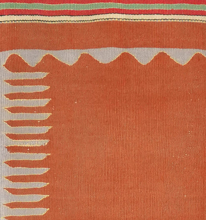 Détail du tissage en laine du kilim Balikesir tissé à la main (provenance Balikesir)