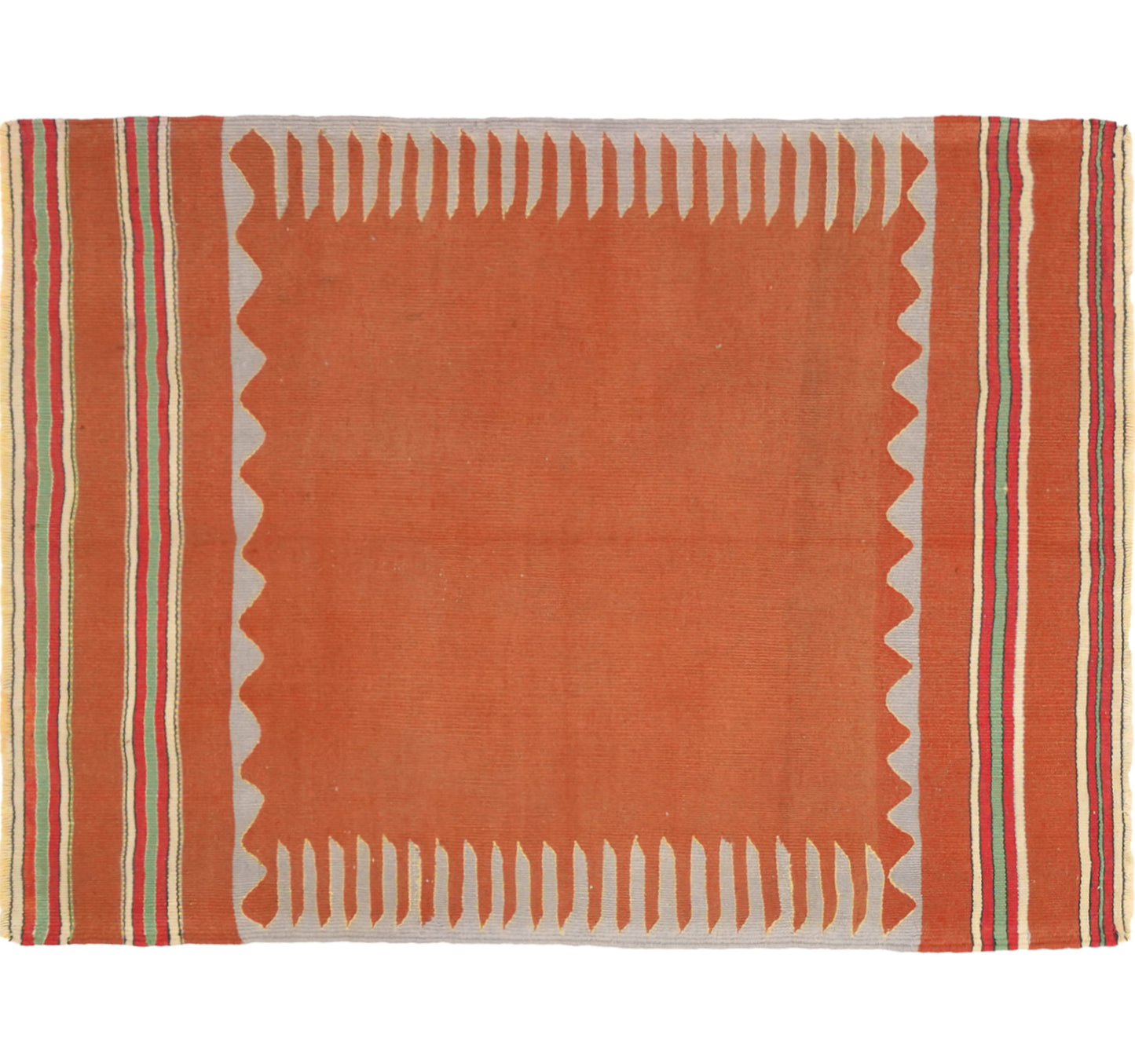 Vue horizontale du kilim Balikesir 148 x 100 cm – Tapis turc en laine de provenance Balikesir