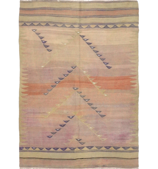 Kilim Balikesir 210 x 144 cm – Tapis turc en laine tissé main, provenance Balikesir