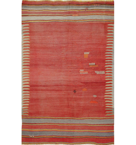 Kilim Balikesir 218 x 140 cm – Tapis turc en laine tissé main, provenance Balikesir