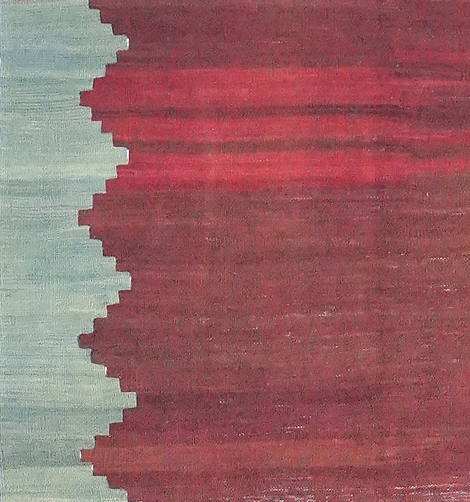 Détail du tissage en laine du kilim Balikesir tissé à la main (provenance Balikesir)