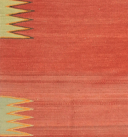 Détail du tissage en laine du kilim Balikesir tissé à la main (provenance Balikesir)