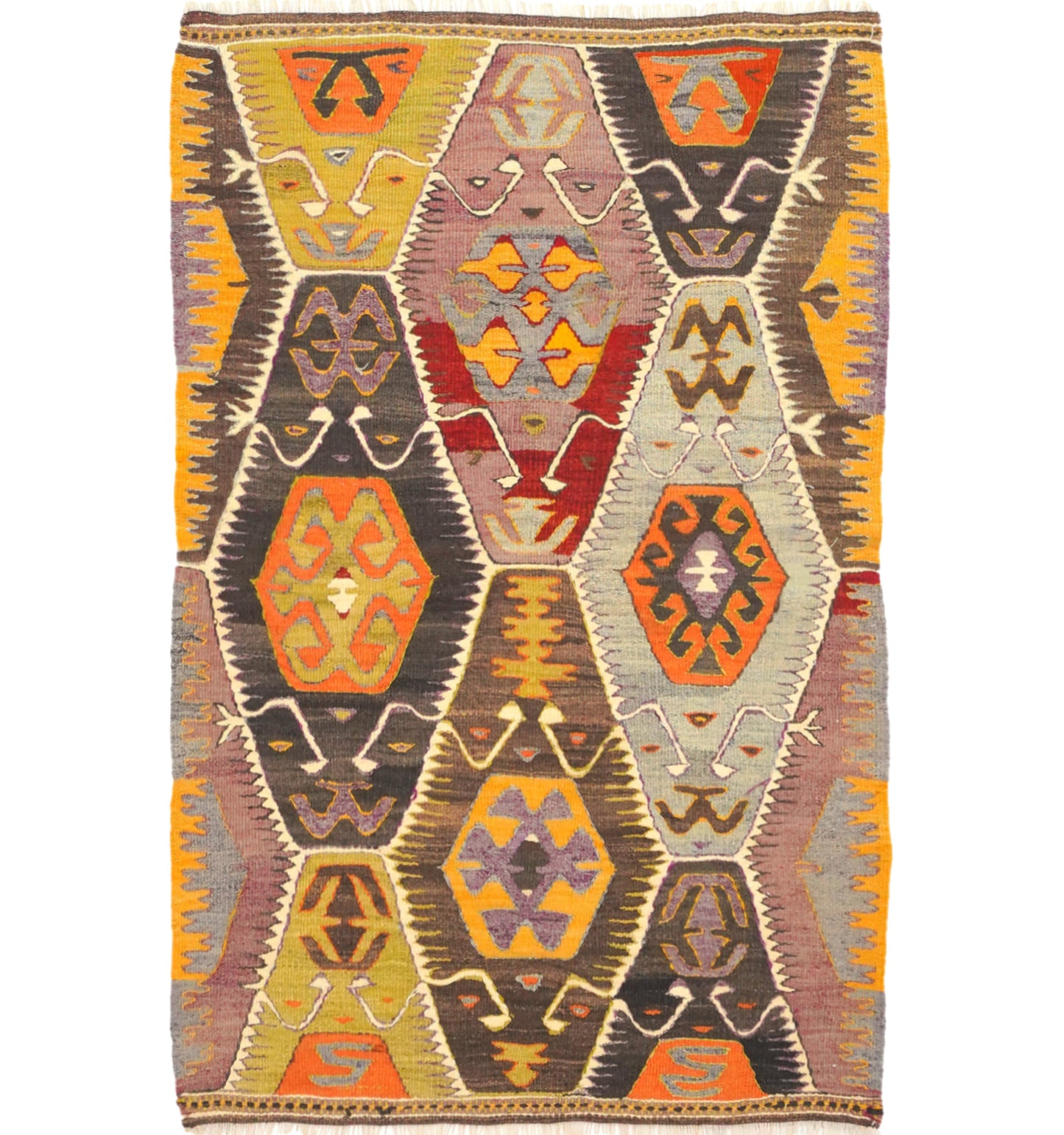 Kilim Barak 150 x 100 cm – Tapis turc en laine tissé main, provenance Barak